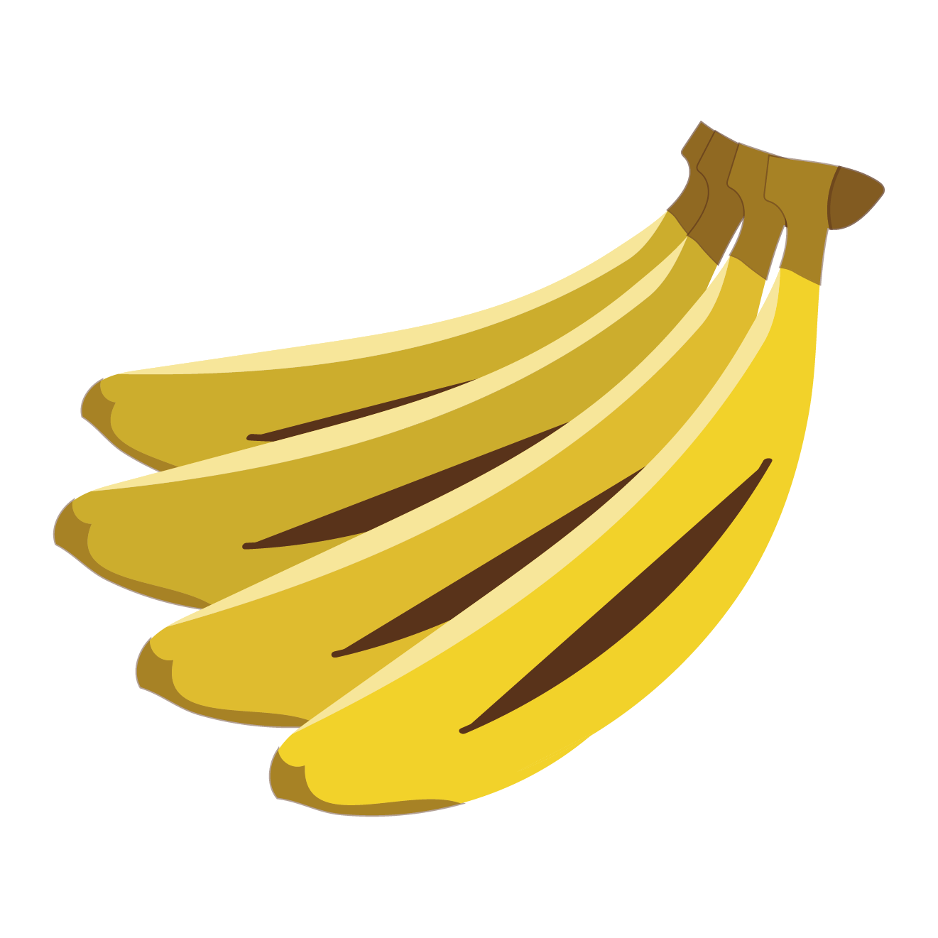 ばなな バナナ のイラスト 果物 フルーツ 商用フリー 無料 の