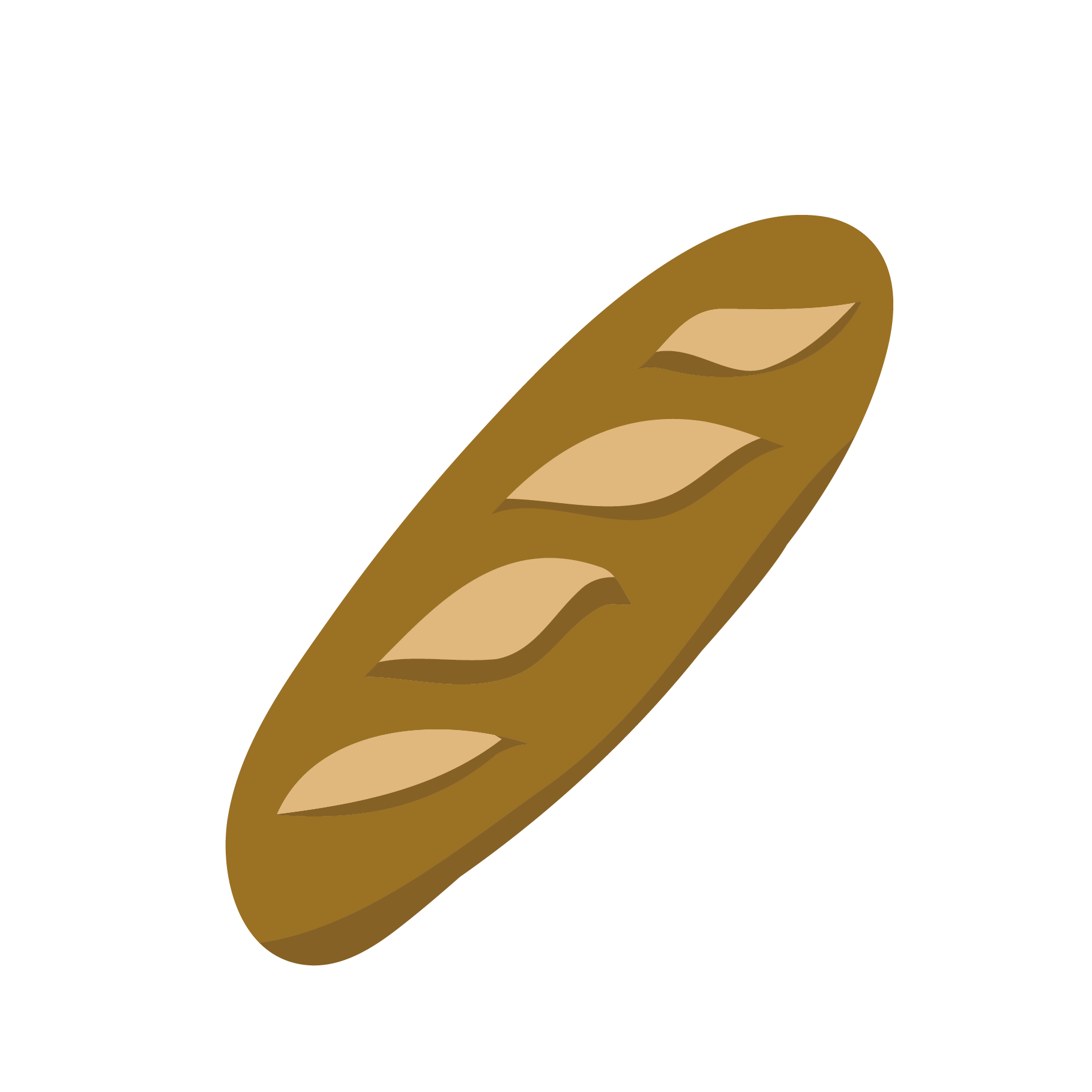 フランスパン ふらんすぱん バタールのイラスト 商用フリー 無料