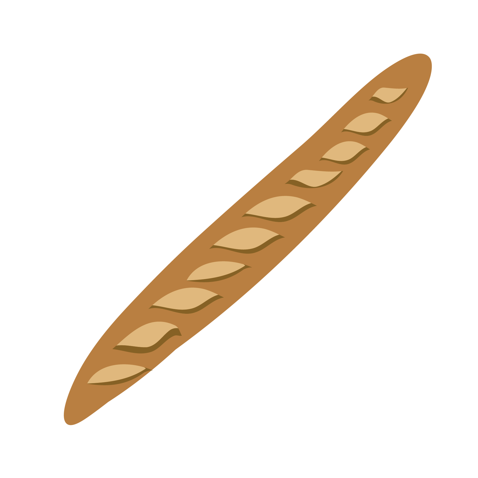 長 いフランスパン バケットのイラスト 商用フリー 無料 のイラスト素材なら イラストマンション