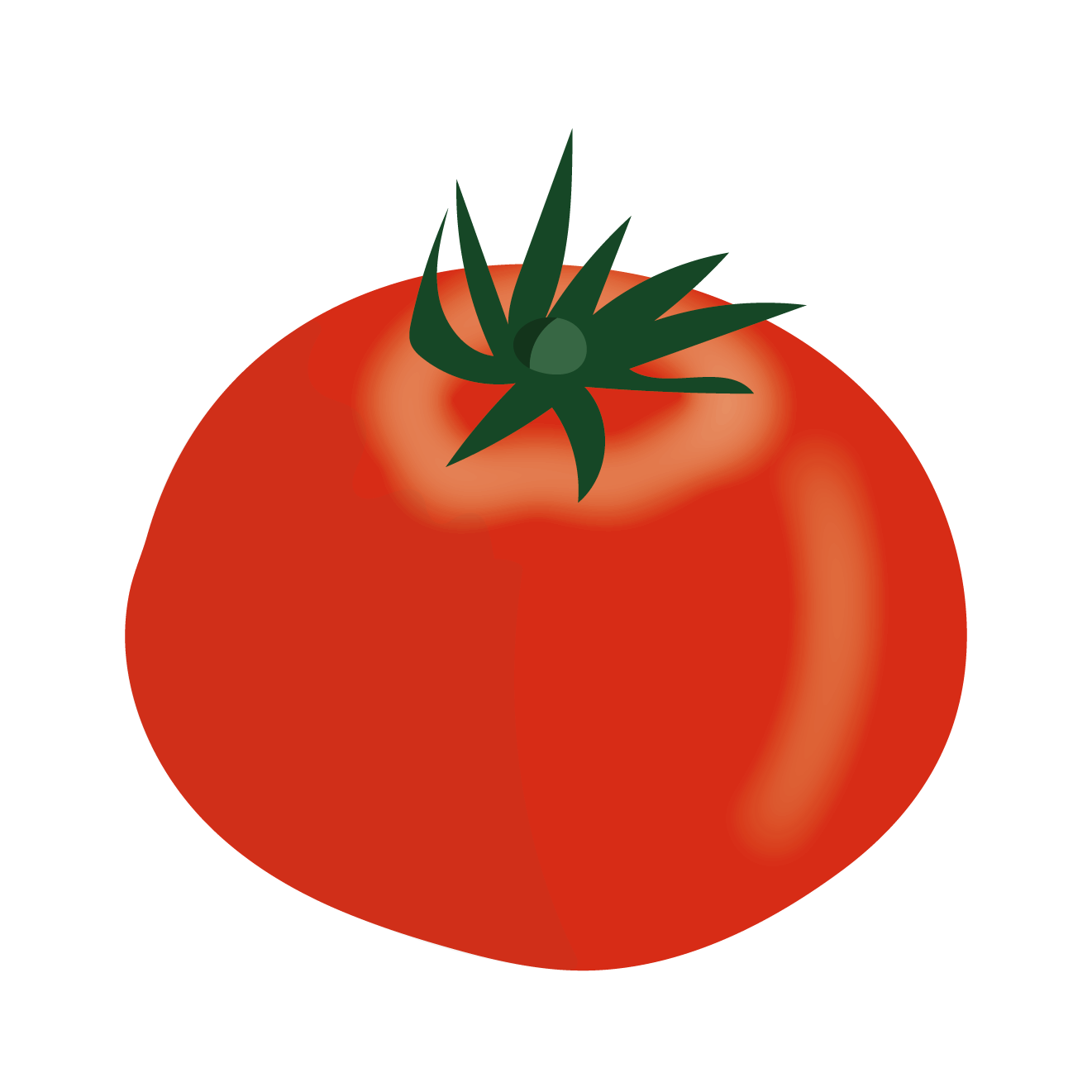 真っ赤なトマトのイラスト 野菜 商用フリー 無料 のイラスト素材なら イラストマンション