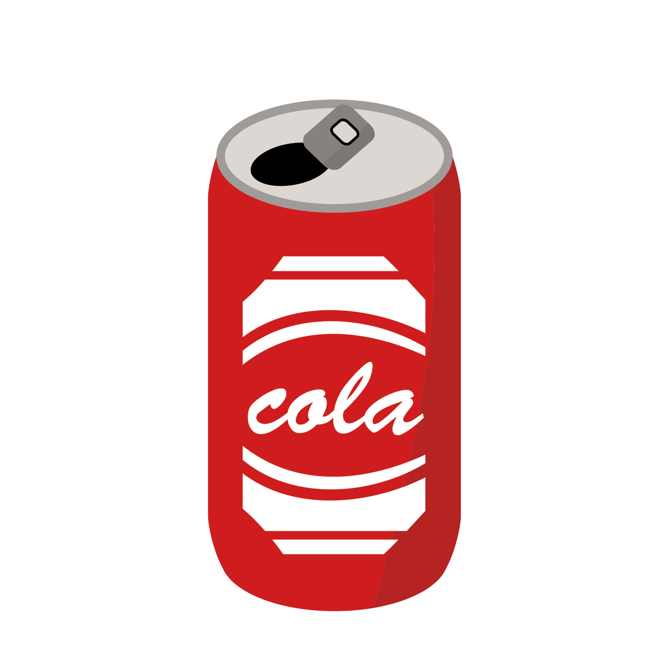 炭酸でスカッ 缶コーラのイラスト 商用フリー 無料 のイラスト素材なら イラストマンション