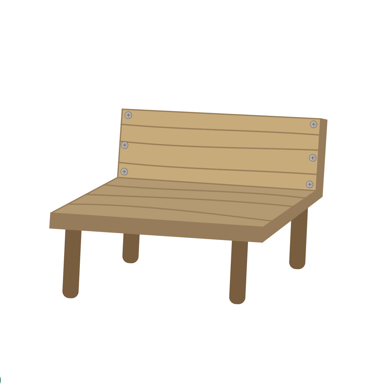 木製のベンチのイラスト 商用フリー 無料 のイラスト素材なら イラストマンション