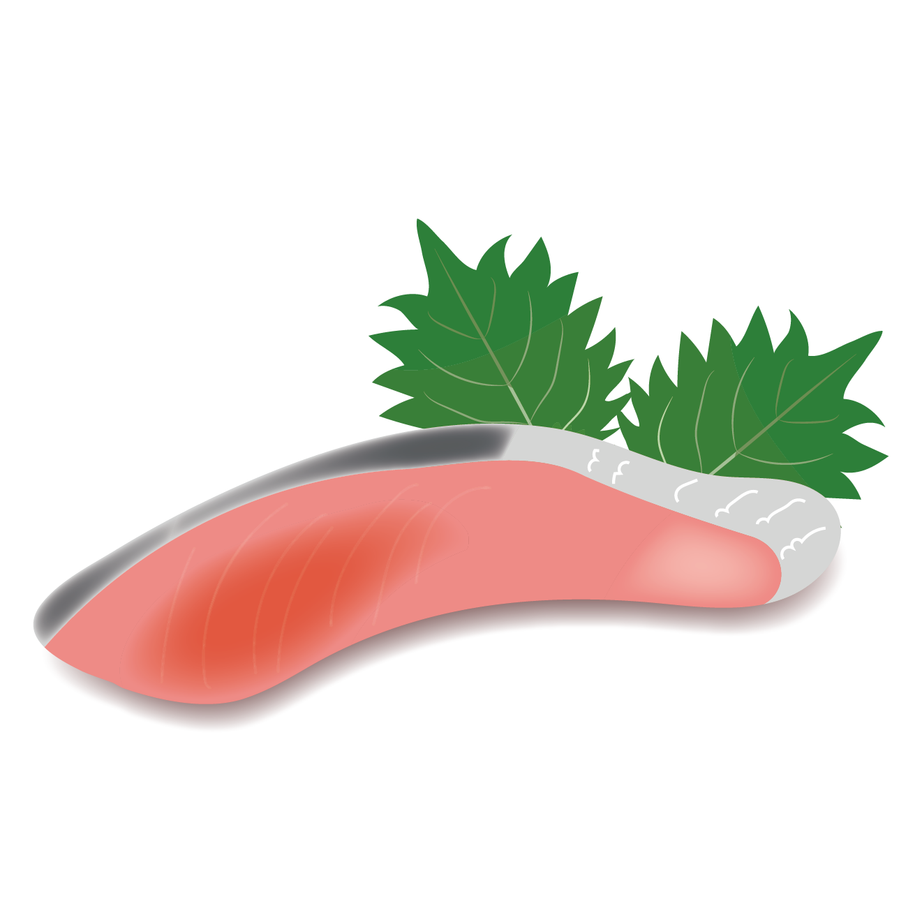 鮭 サケ シャケ の切身のイラスト 魚 商用フリー 無料 のイラスト素材なら イラストマンション
