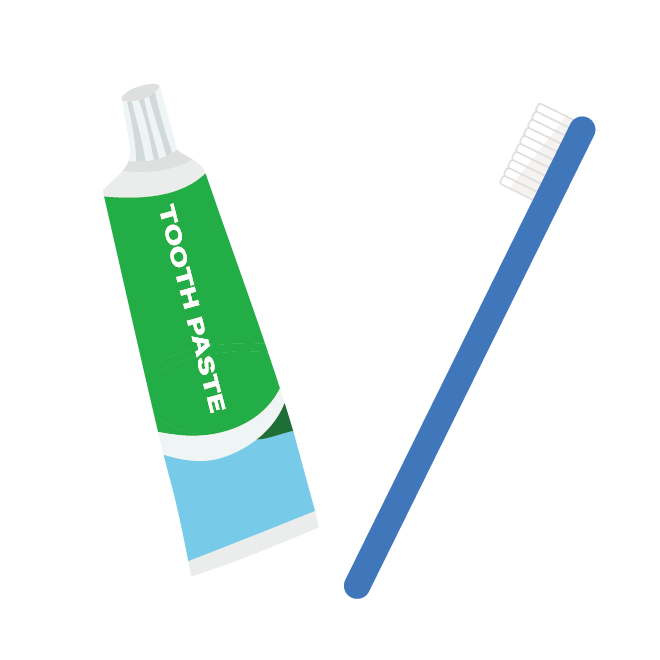 歯を磨こう 歯ブラシと歯磨き粉のイラスト 商用フリー 無料 のイラスト素材なら イラストマンション