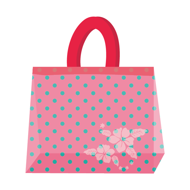 プールバッグ ビーチバッグ スイミングバッグ ピンク色 イラスト 商用フリー 無料 のイラスト素材なら イラストマンション