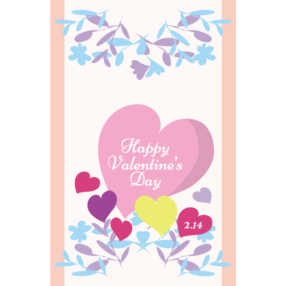 バレンタイン カード 無料 イラスト ハガキサイズ 商用フリー 無料