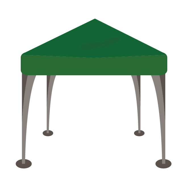 テント ワンタッチ タープ テントのイラスト アウトドア 商用