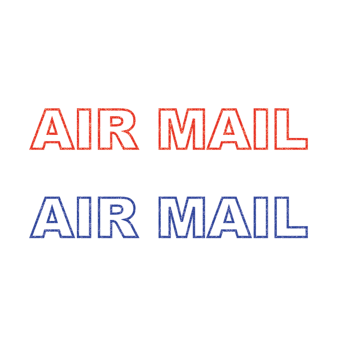 シンプルなair Mail エアメール のスタンプ イラスト 商用フリー 無料 のイラスト素材なら イラストマンション