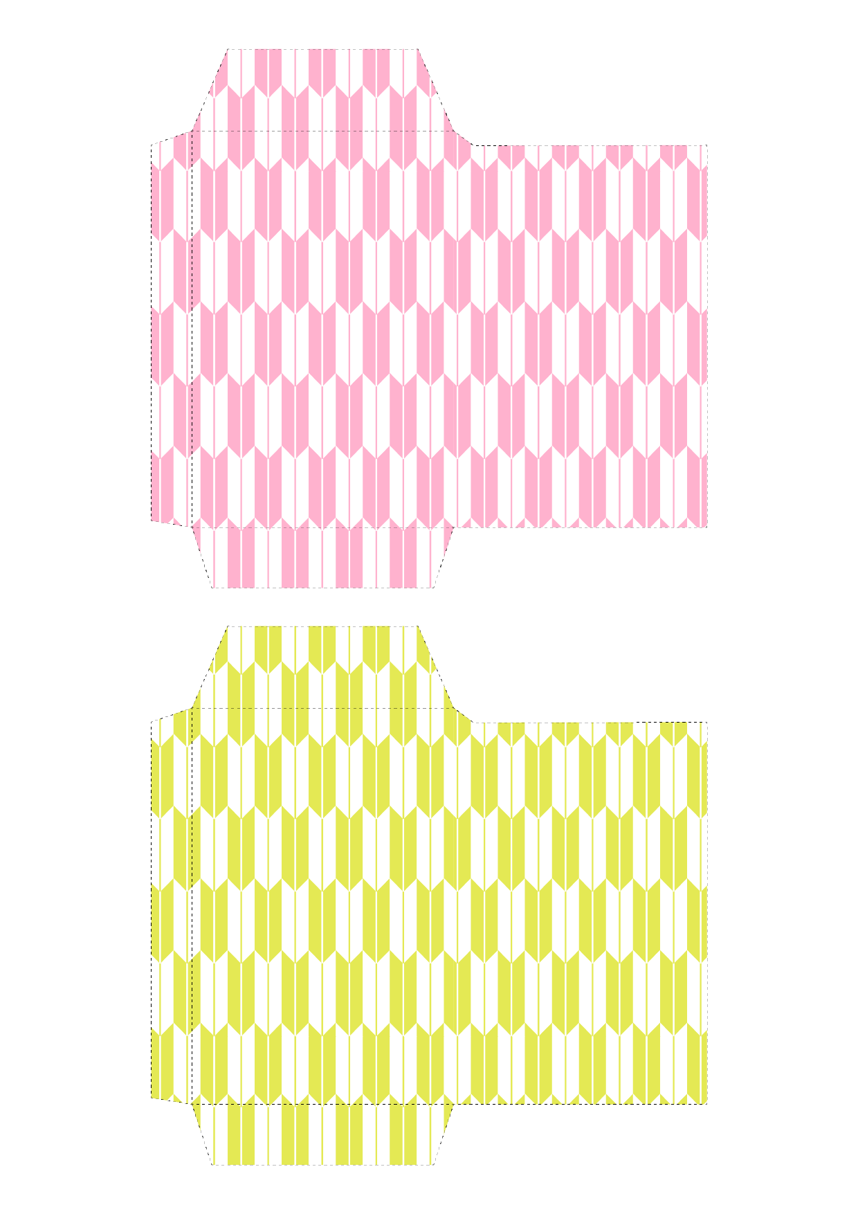 ポチ袋 お年玉袋 のテンプレート 和柄 矢絣 ピンク 黄 イラスト 商用フリー 無料 のイラスト素材なら イラストマンション