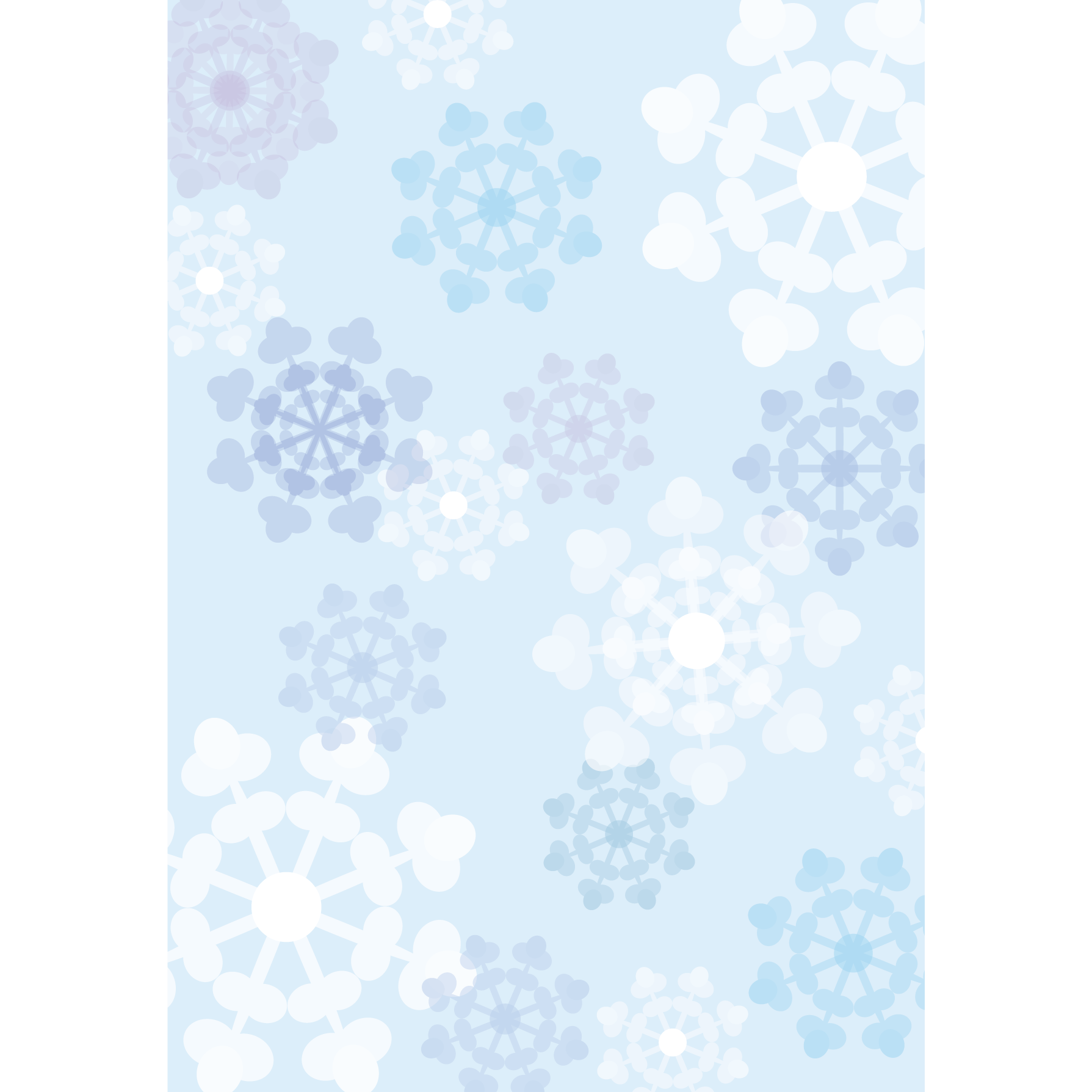 かわいい 雪の結晶の背景 デザイン素材 A4 フリーイラスト 商用