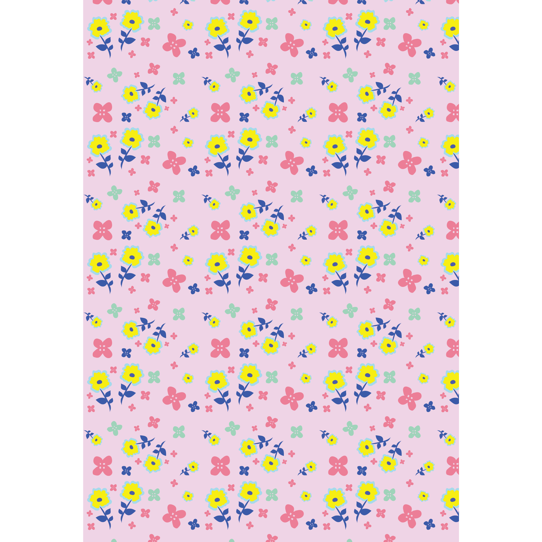 かわいい 背景 素材 花柄 ピンクベース イラスト 商用フリー 無料