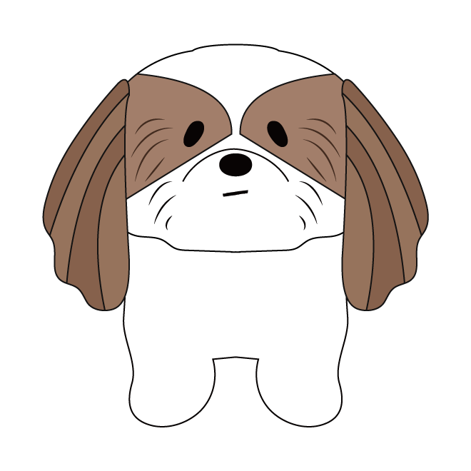 かわいい シーズー 犬 の無料 イラスト 商用フリー 無料 のイラスト素材なら イラストマンション