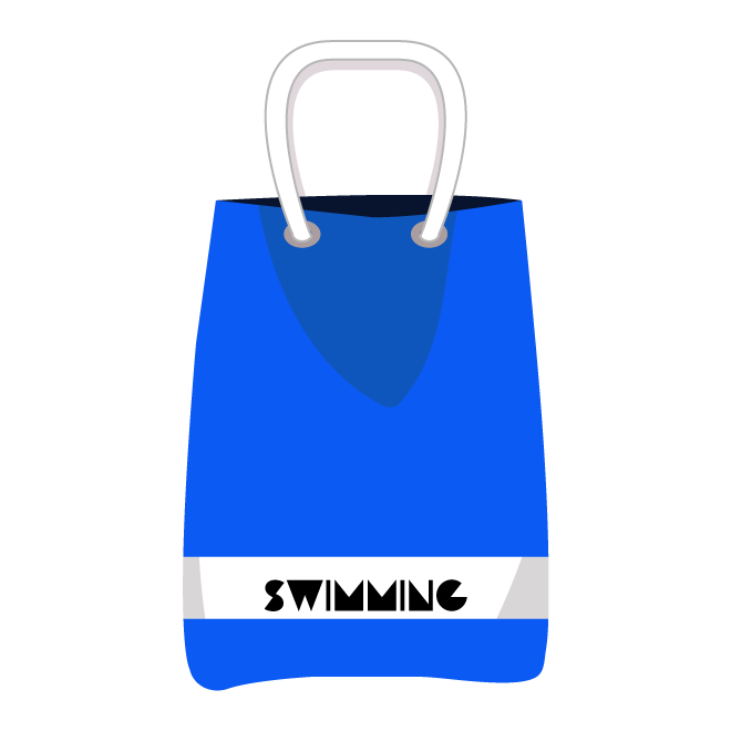 小学生 子供 水泳バッグ スイミングバッグ 青色 無料 イラスト 商用フリー 無料 のイラスト素材なら イラストマンション