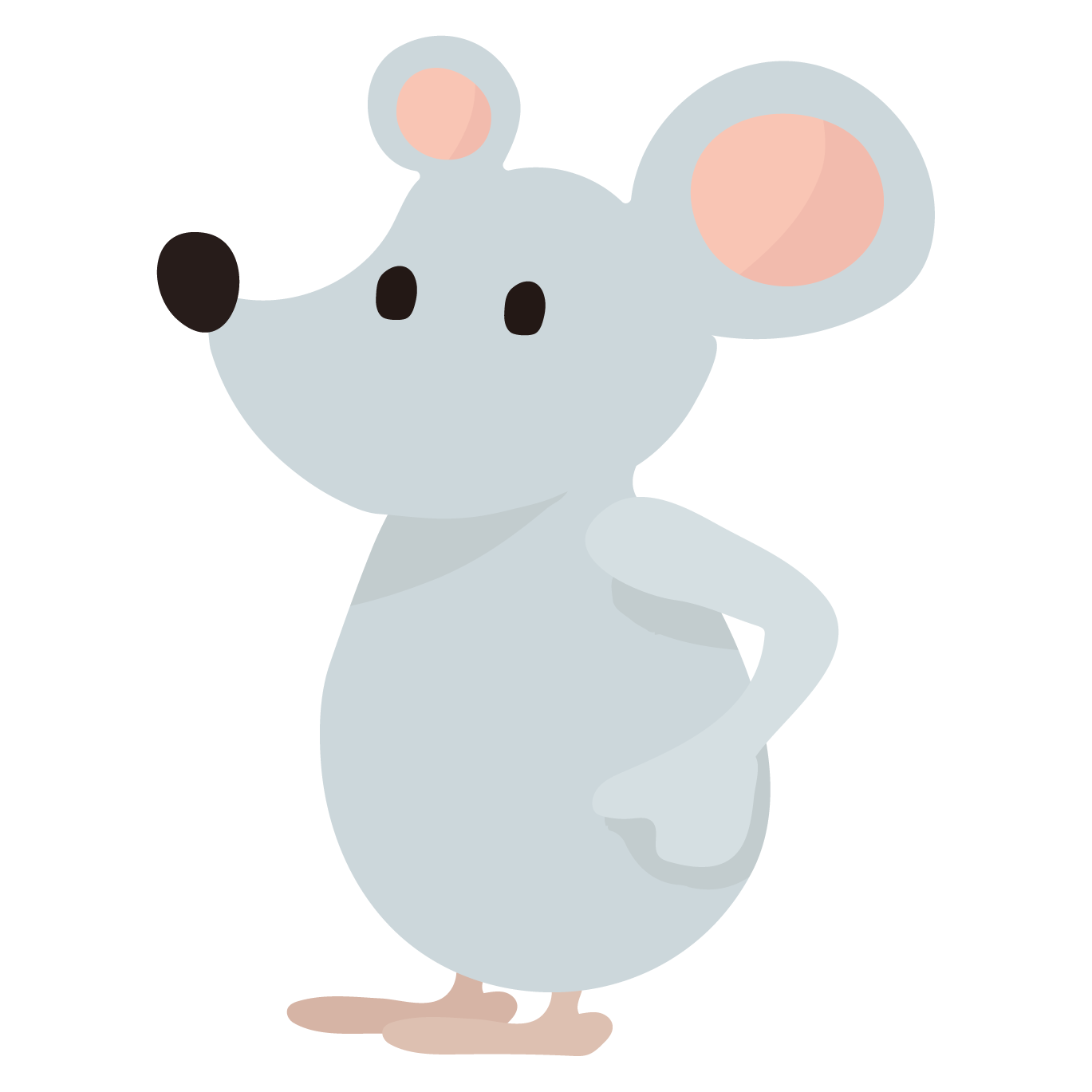 かわいい ねずみ ネズミ 鼠 の全身 無料 フリー イラスト 商用フリー 無料 のイラスト素材なら イラストマンション