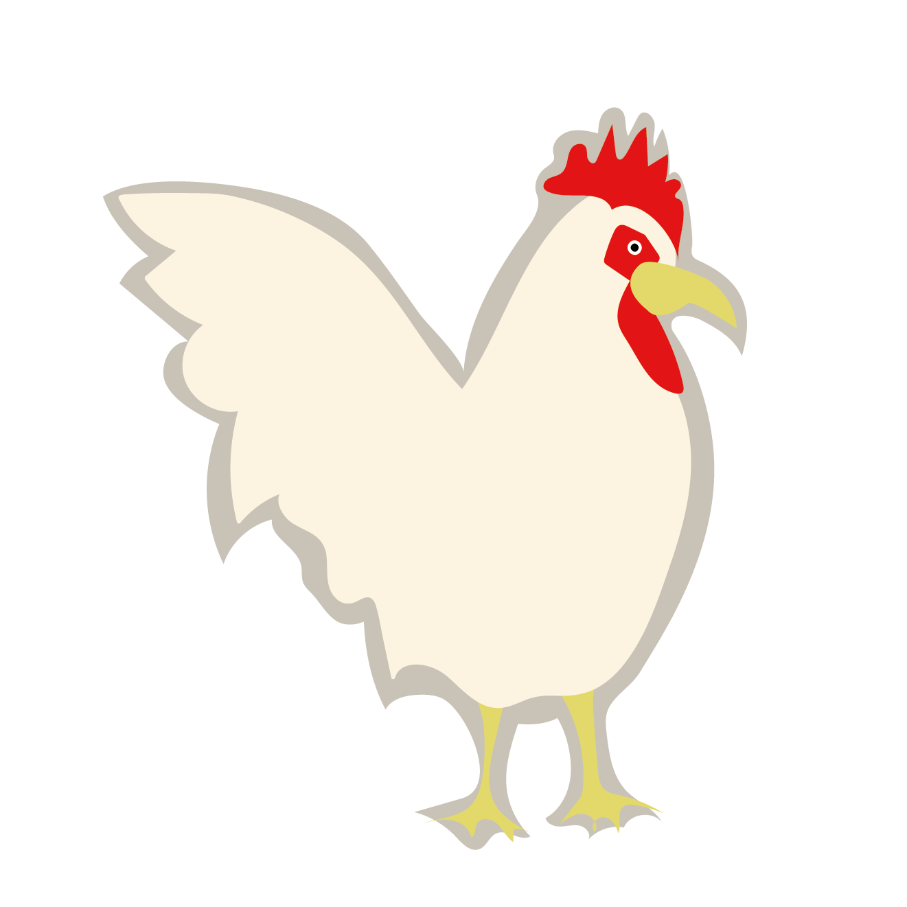 鶏鳥 にわとり 年賀状ワンポイントイラスト 酉年 とりどし 商用フリー 無料 のイラスト素材なら イラストマンション