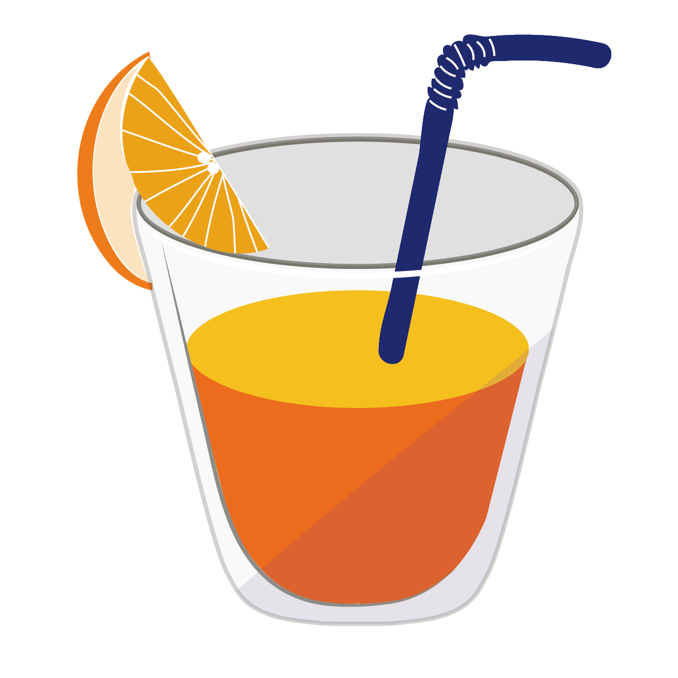 オレンジジュースのイラスト 飲み物 飲料水 商用フリー 無料 のイラスト素材なら イラストマンション