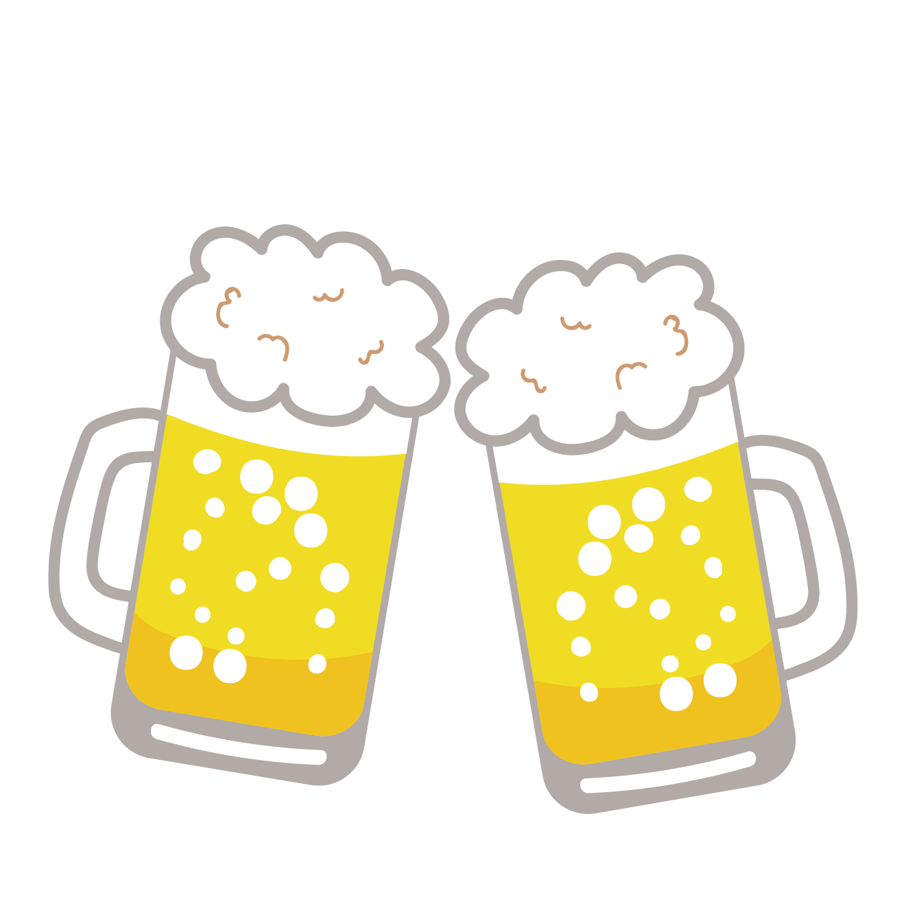 ビール 生ビール とジョッキのイラスト 飲み物 お酒 アルコール 商用フリー 無料 のイラスト素材なら イラストマンション
