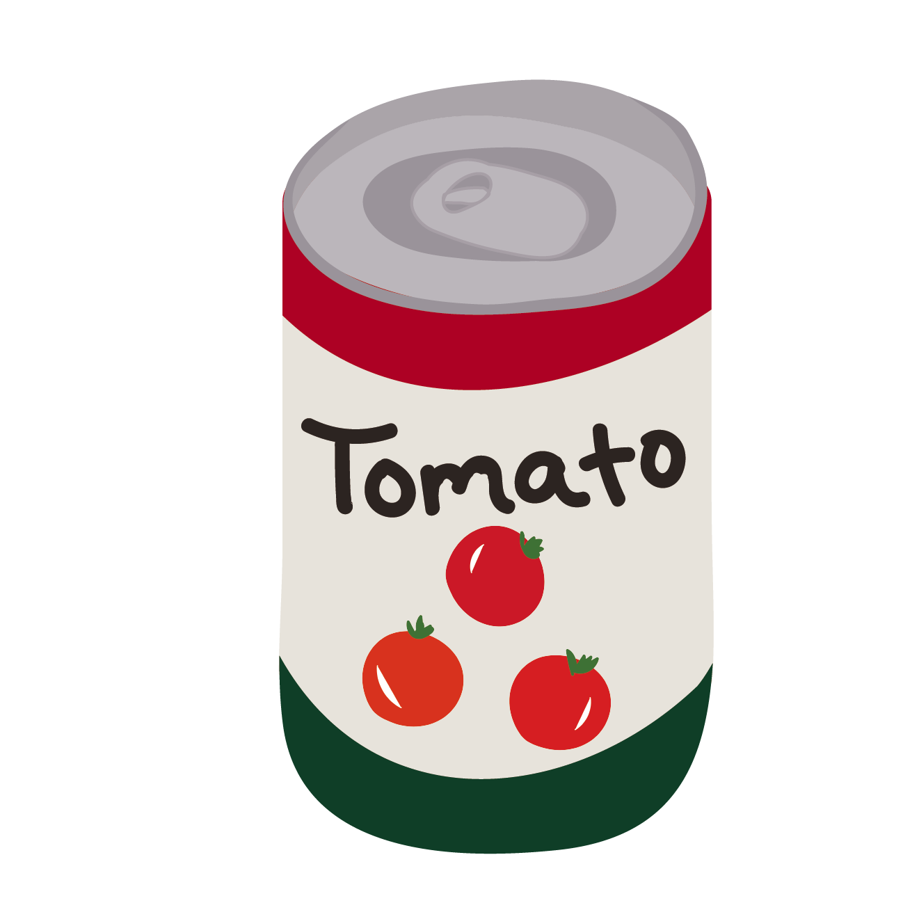 トマト とまと Tomato 缶詰 保存食のイラスト 商用フリー 無料