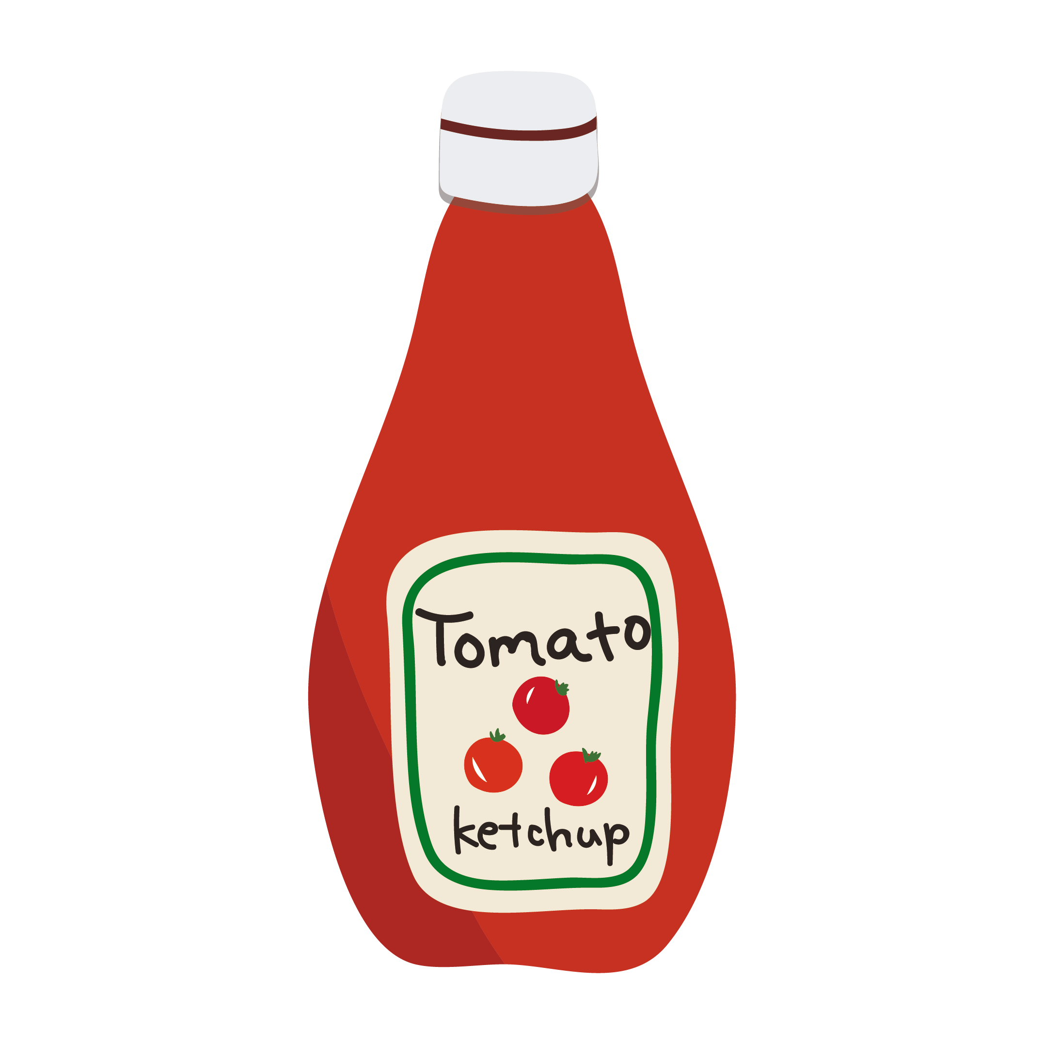 トマトケチャップのイラスト レシピなどに 商用フリー 無料 のイラスト素材なら イラストマンション