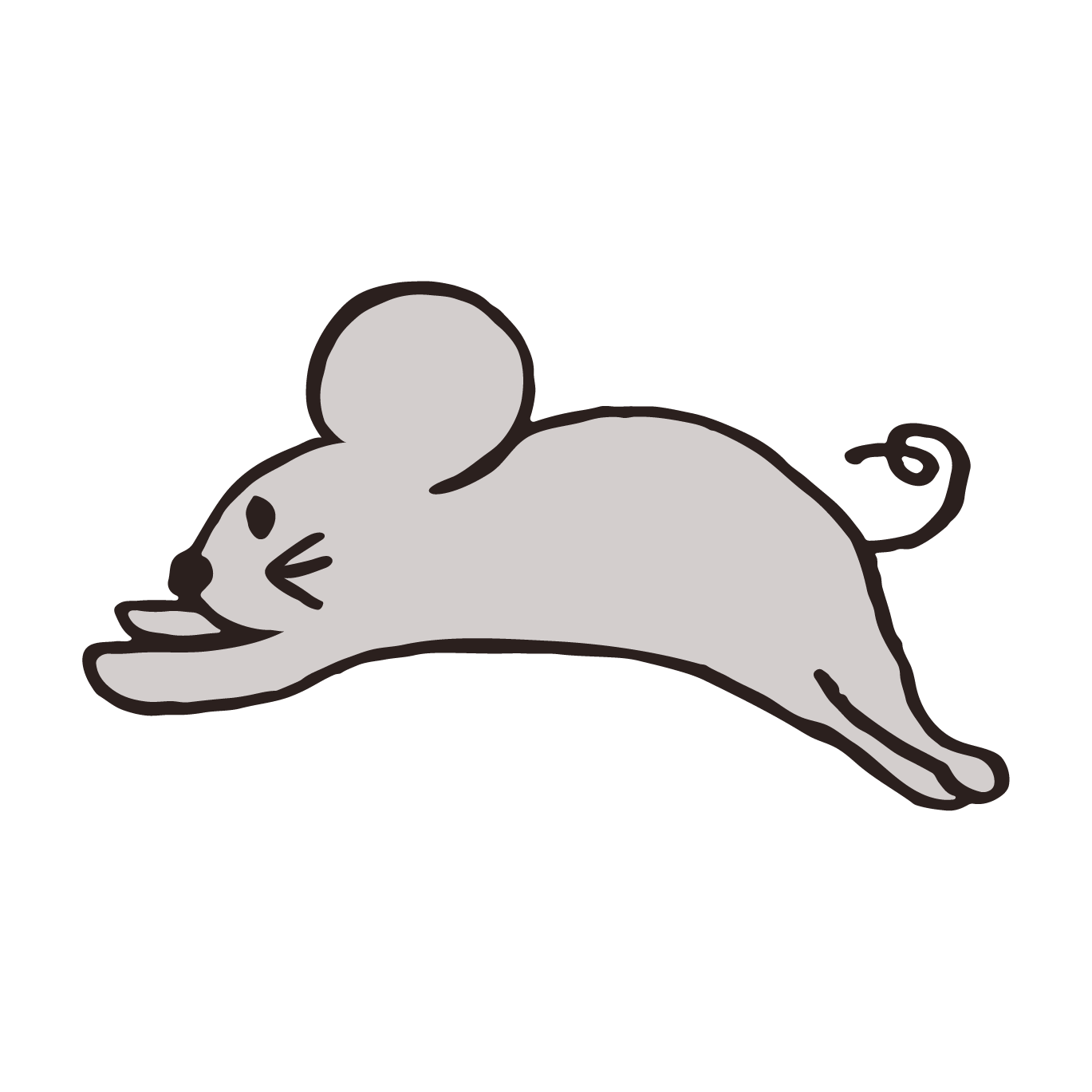 ネズミ 鼠 ねずみ の かわいい 手書き イラスト フリー 商用フリー 無料 のイラスト素材なら イラストマンション