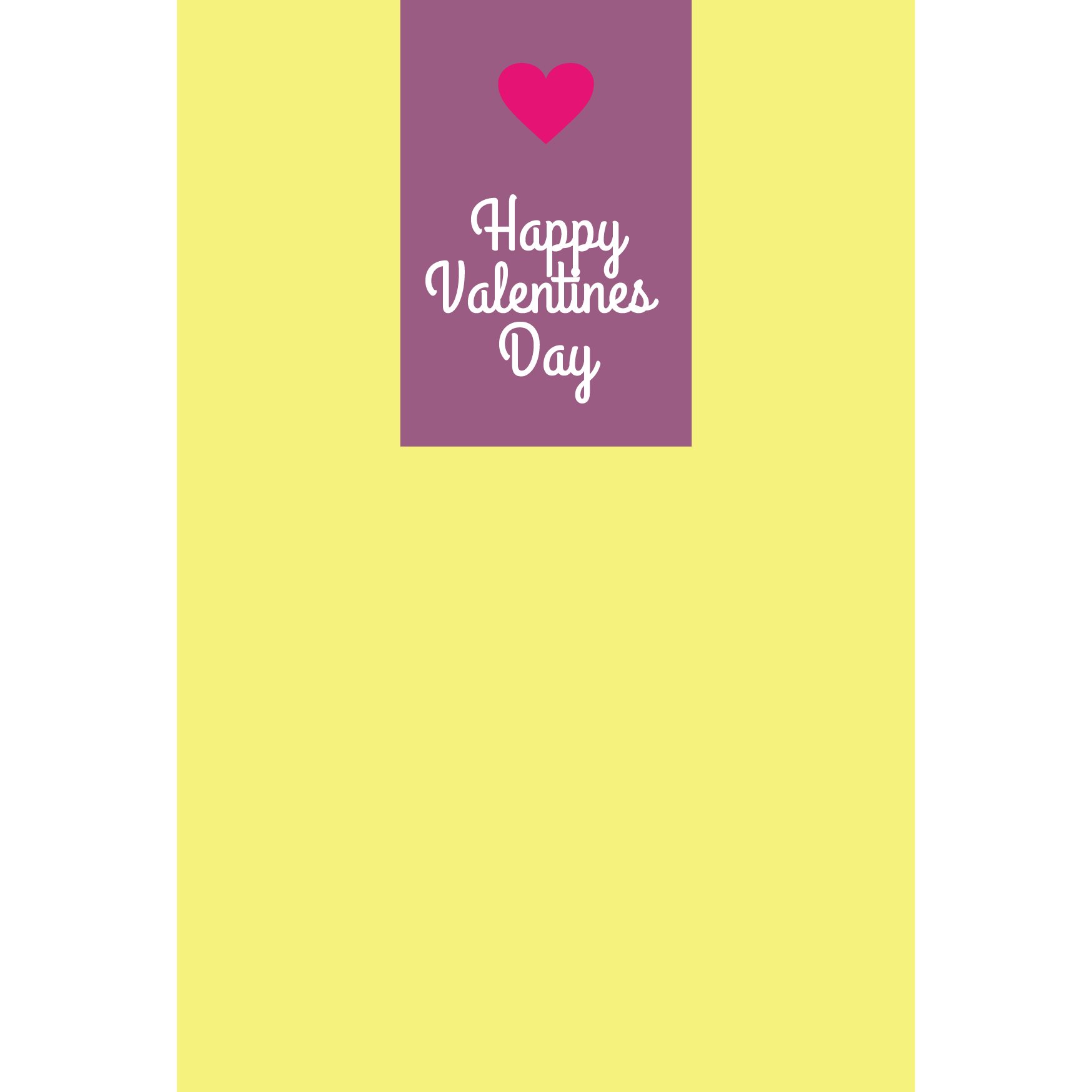 【グリーティング】バレンタインデー　ハートのシンプルイラストカード