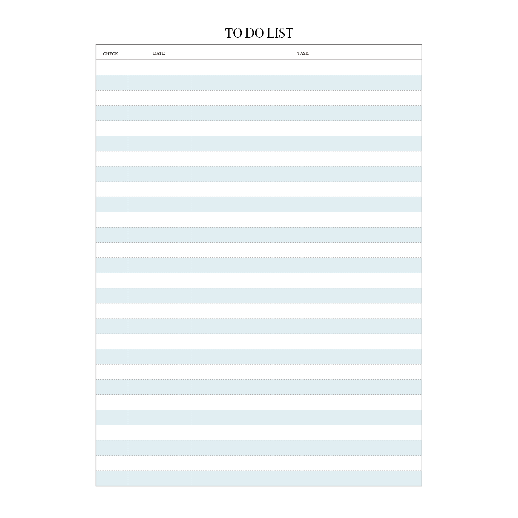A4サイズのTO DO LIST(やらないといけない事)表 イラスト | 商用フリー(無料)のイラスト素材なら「イラストマンション」