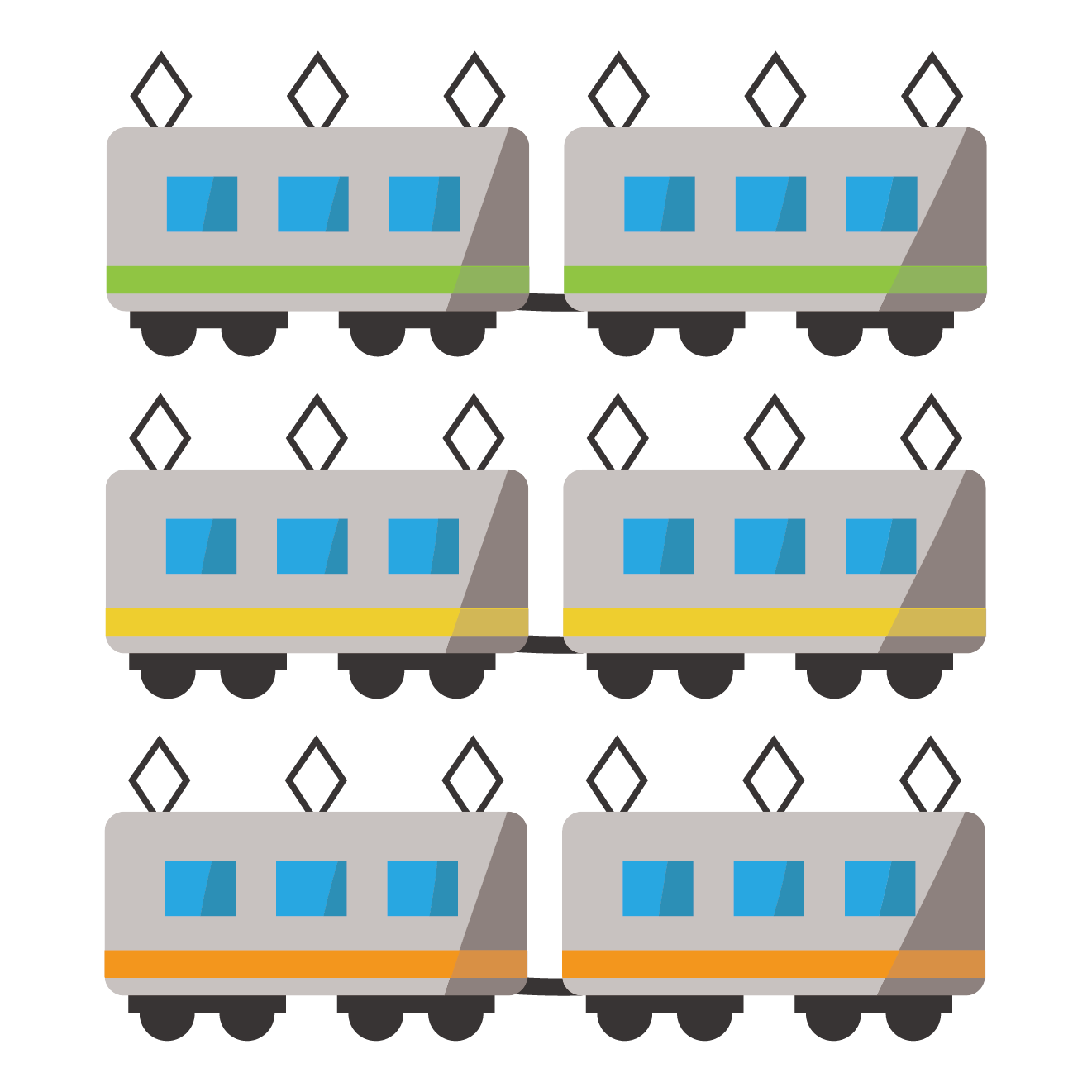 最新年賀状 イラスト 無料 電車 動物ゾーン