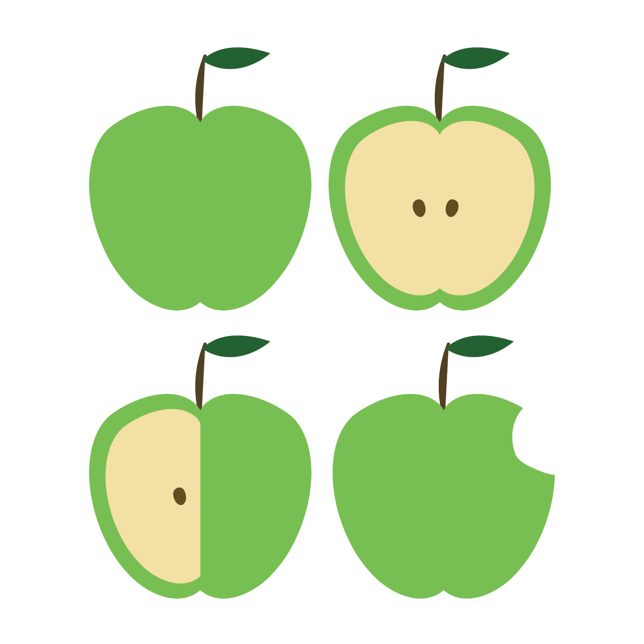 ロイヤリティフリー りんご イラスト おしゃれ かわいい かっこいい無料イラスト素材集