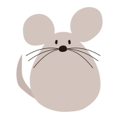 ネズミ（鼠,ねずみ）の かわいい♪ 無料　イラスト