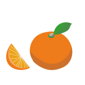 オレンジ おれんじ のイラスト 柑橘類 商用フリー 無料 のイラスト素材なら イラストマンション