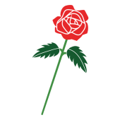 かわいい♪ 薔薇（バラ・ばら）の フリー イラスト