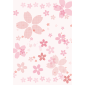桜のイラストのかわいい 背景　A4サイズ　イラスト
